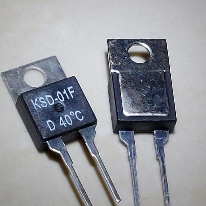KSD01F D40C D45C D75C 75C D 40C 45C KSD 01F SENSOR SUHU THERMOSTAT NC KOMPONEN TRANSISTOR NORMALLY C