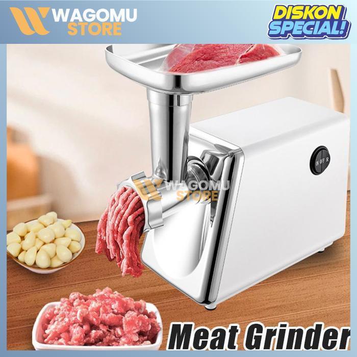 WAGOMU Mesin Giling Daging Pengolah Bahan Makanan Stainless Steel dengan Daya Besar untuk Menggiling