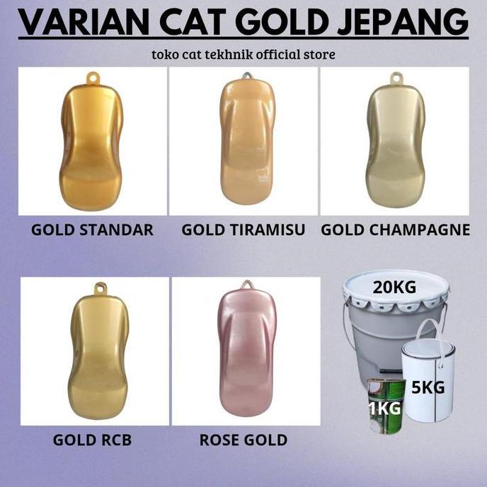 Cat NC Gold Duco Jepang || Cat besi dan kayu - 20kg