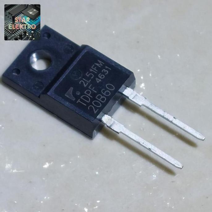 TDPF 20B60 TO-220F TDPF20B60 TRINNO FAST RECOVERY DIODE 20A 20860 TRANSISTOR DIODA SE27