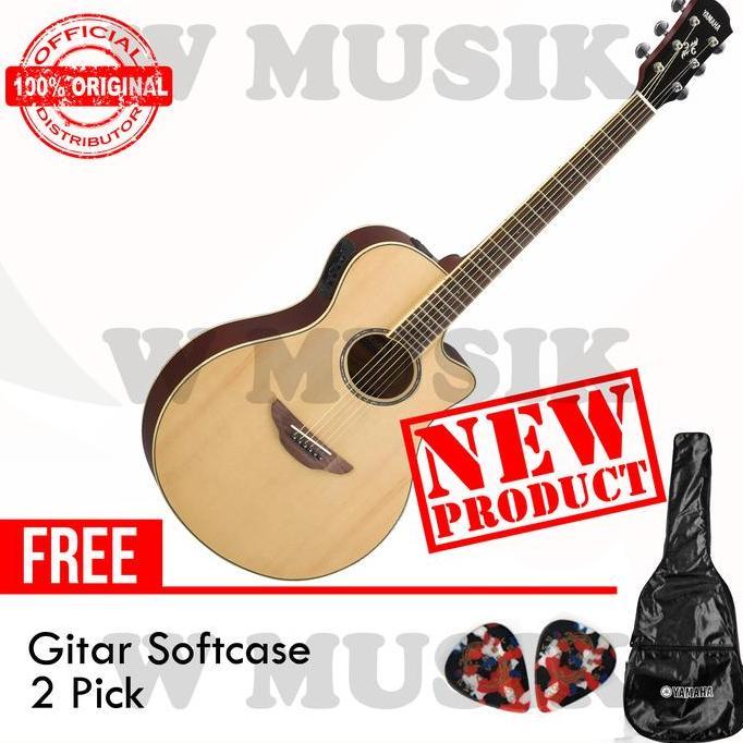 Yamaha Gitar APX 600 / APX600 / APX-600 - Natural + Softcase + 2 Pick