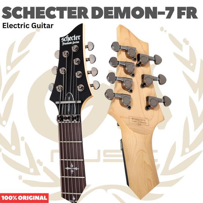 SCHECTER DEMON-7 FR 7 Strings Electric Guitar | Gitar Tremolo Up down