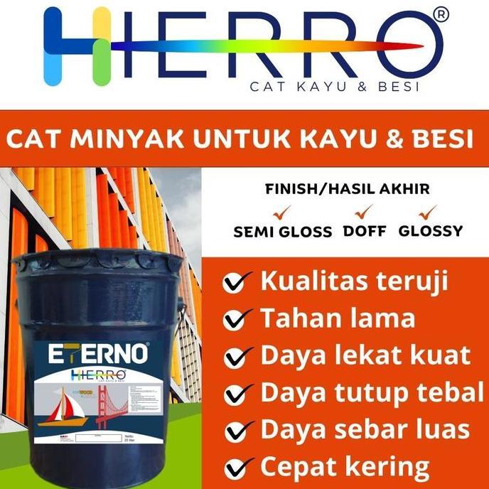 Cat minyak - Cat sintetik - Cat kayu - cat besi Cat Eterno 1 pail 20L