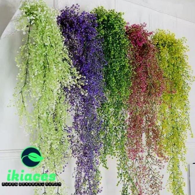 Decorao - Daun Rambat Kecil Tanaman Rambat Daun Plastik Warna Warni Bunga Dekor