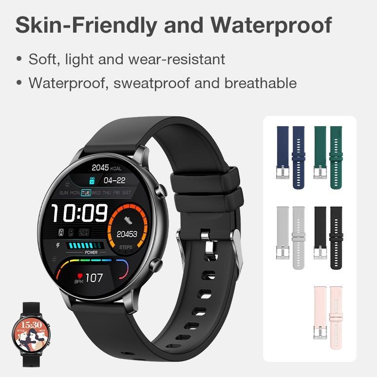 cuci gudang aolon original 22mm silicone strap smartwatch tahan air&lembut & nyaman for curve/gts/gt