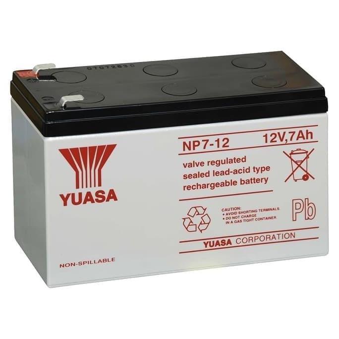 Battery Yuasa NP7.2-12 / Baterai UPS Aki kering 12v 7.2Ah 12 volt 7Ah