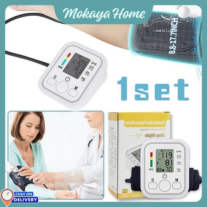 Mokaya Home - Tensi Darah Digital Lengkap / Alat Tensi Darah Digital / Mengukur Tensi Darah Digital 