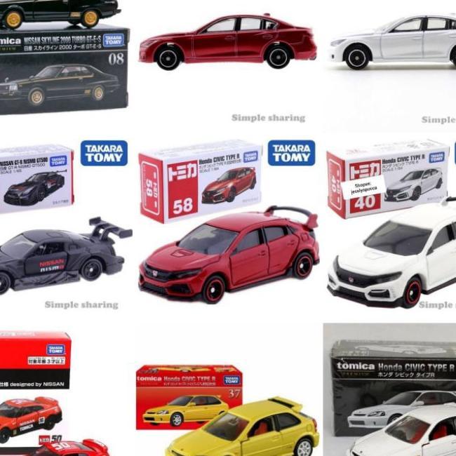 Takara Tomy Tomica Honda And Nissan Collection Diecast Mobil Honda Jazz Fit Civic Type R Cbr Nsx  Ni