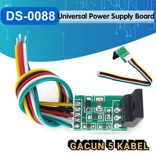 Gacun Power Supply Switching Tv LED / LCD Monitor PC 5 Kabel 12-18V
