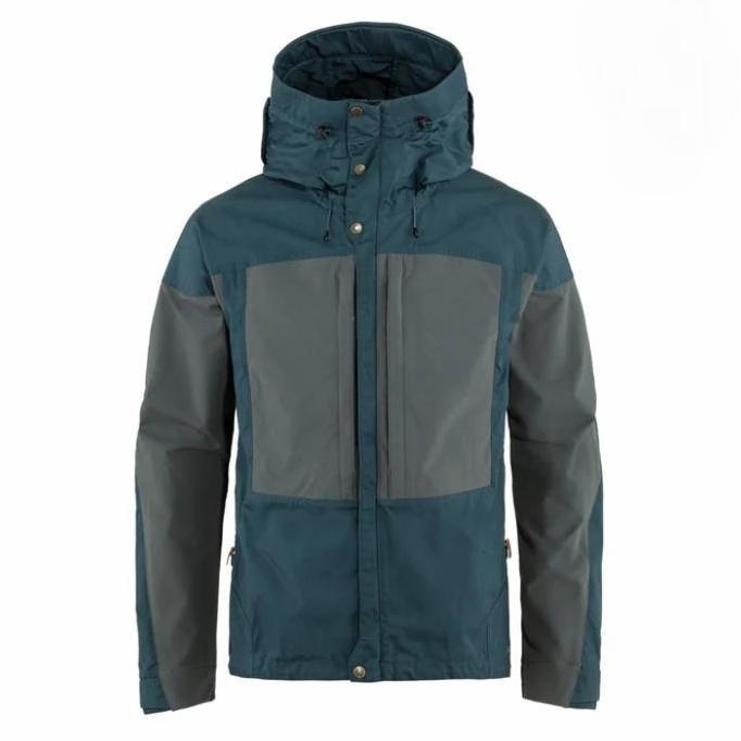 // FJALLRAVEN KEB MEN'S JACKET - MOUNTAIN BLUE / BASALT *