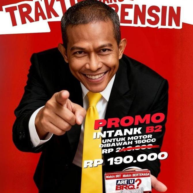 BRQ Traktir uang bensin B2 intank untuk motor dibawah 150cc