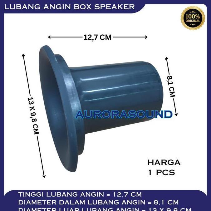 LUBANG ANGIN PLASTIK BOX SPEAKER OVAL LOBANG ANGIN BOX SALON TINGGI 12,7 CM