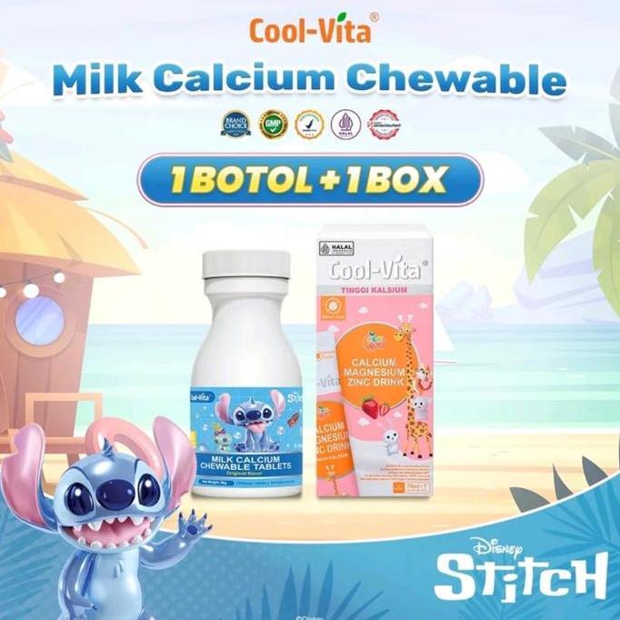 Coolvita CalMagZinc Drink 1 Box 7 sehat+ 1 botol calcium 30 tablet