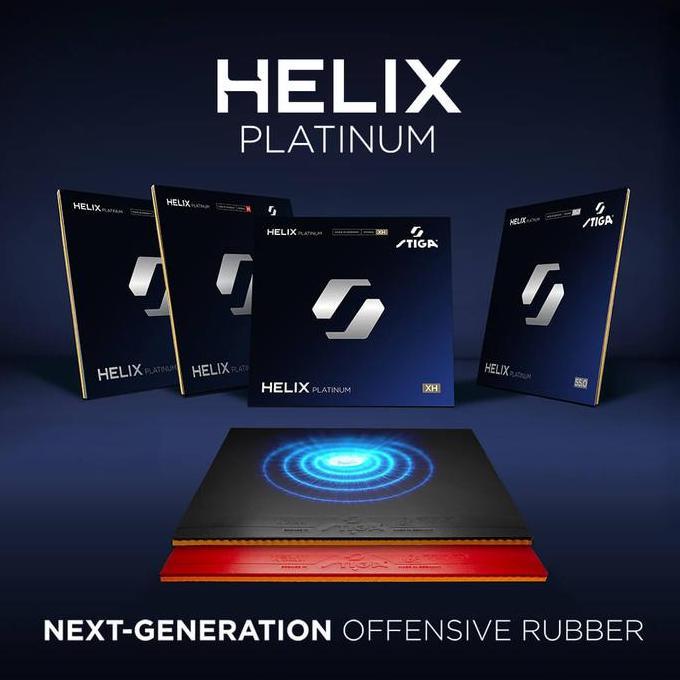 NEW RUBBER Helix Platinum H | Karet Rubber Pingpong ITTF STIGA