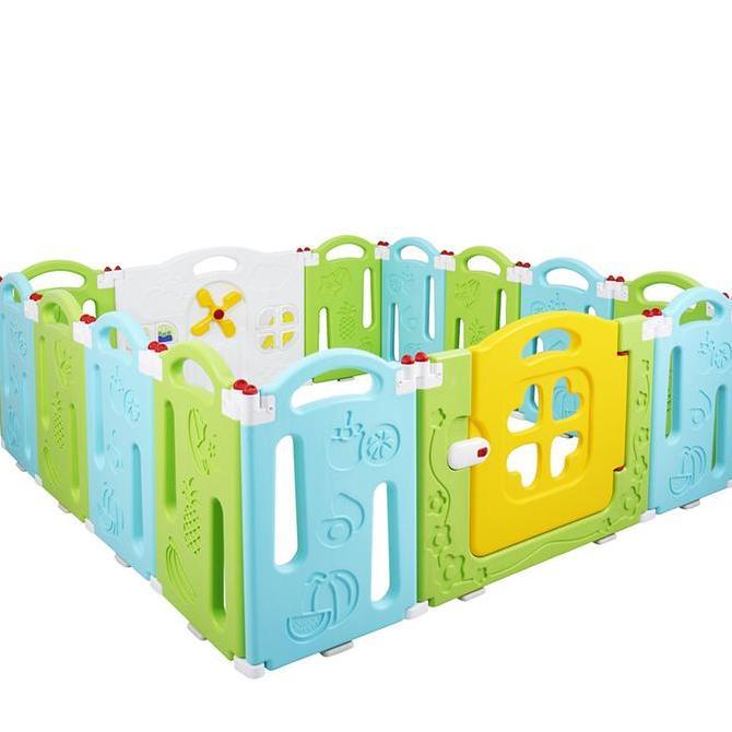 PAGAR MAINAN ANAK MURAH LABEILLE TROPICAL FOLDING FENCE KC-217