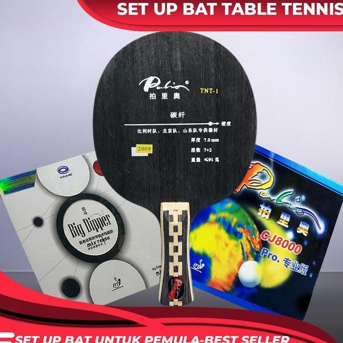 Setup Tenis Meja Pingpong Palio TNT-1 Carbon Big Dipper CJ8000 Pro
