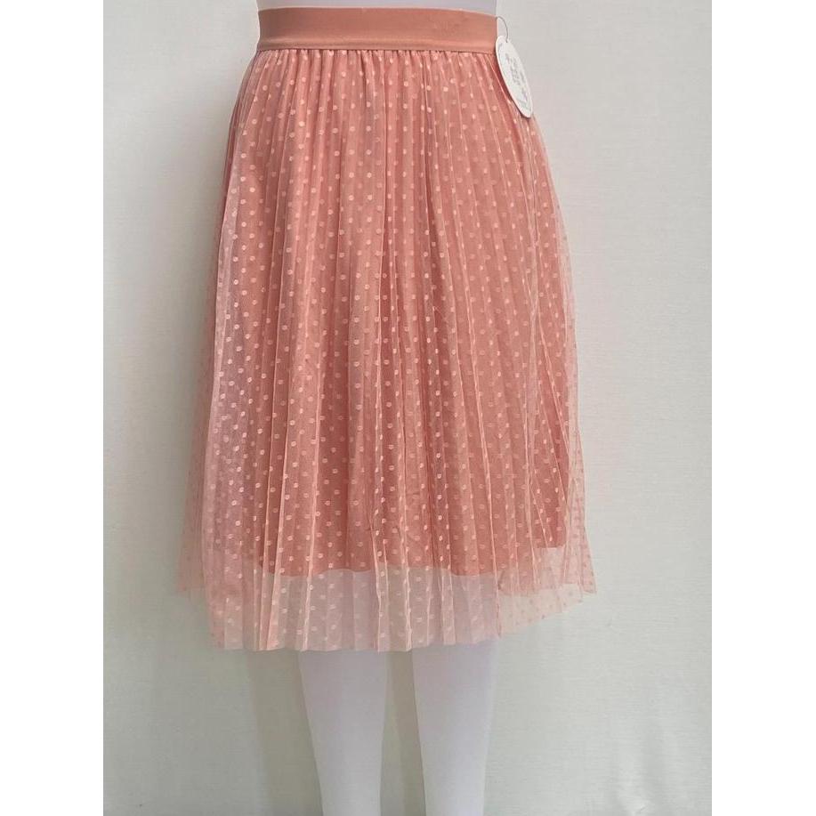Pants- Rok Midi Tutu Skirt Polkadot / Rok Tule Plisket Motif Polkadot - 253D-1