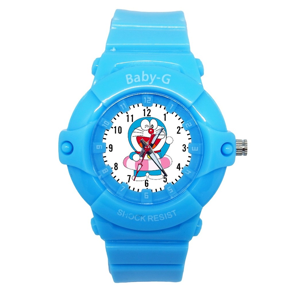 Jam Tangan Sport Anak Karakter Doraemon Anti Air