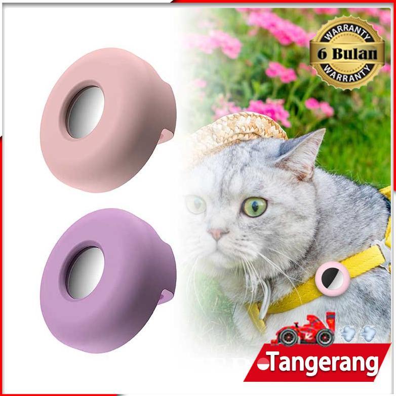 New Airtag Loop Silicone Case Holder Pet Collar Airtags Apple Anti Lost Kucing Anjing