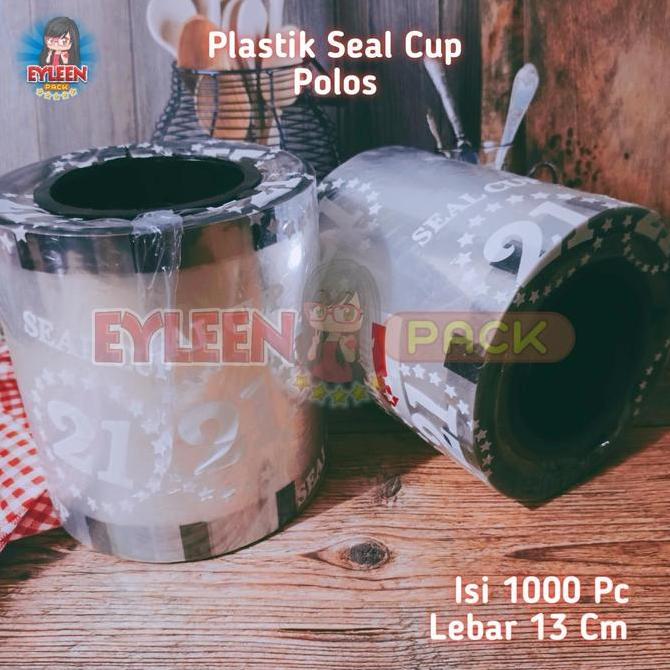 Mini- Plastik Lid Cup Sealer Polos 1000 Pcs Seal Cup