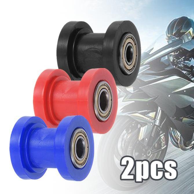 2Pcs Roller Stabilizer Rantai Universal Atv Motor - Tensioner Chain Klx 150, D - Tracker , Karet Rol