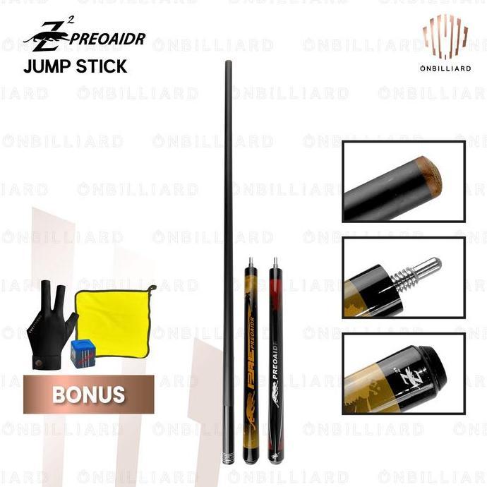 PREOAIDR JUMP Cue Stick Jump Carbon Stik Billiard