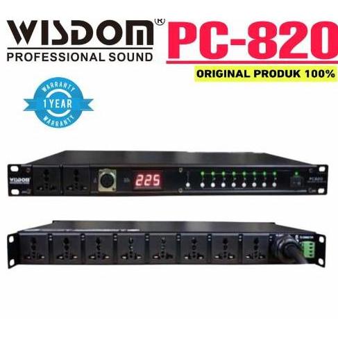 POWER SEQUENCER WISDOM PC820 / PC 820 / PC-820 8-CHANNEL WISDOM