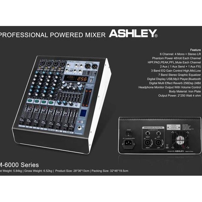 POWER MIXER ASHLEY M6000 / M 6000  ASHLEY