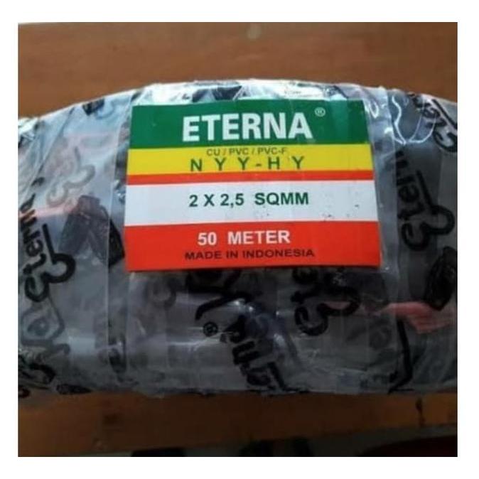Kabel Listrik Eterna NYYHY/Serabut 2x2.5 2x2,5 SNI