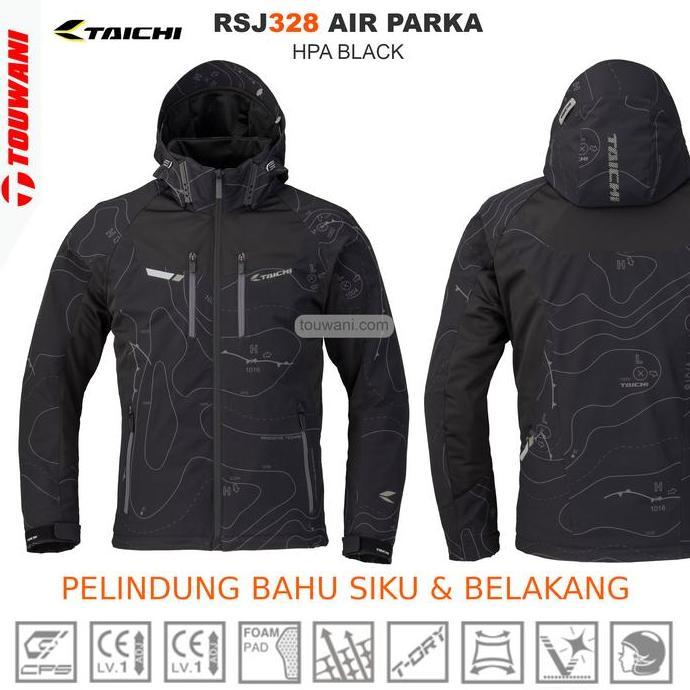 Jaket RS Taichi RSJ328 RSJ 328 Parka HPA Black