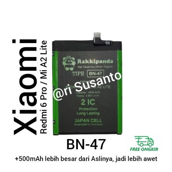 Baterai Rakkipanda BN47 for Xiaomi Redmi 6 Pro / Redmi Mi A2 Lite