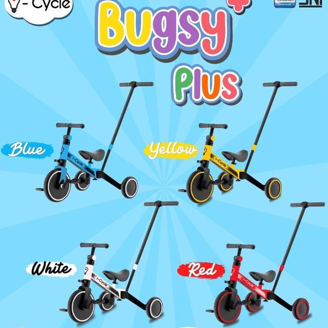 Pushbike Push Bike Nce Bike Tricycle Icycle Bugsy Plus Roda 3 2In1