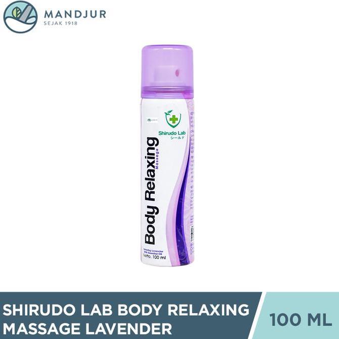 Shirudo Lab Body Relaxing Massage Spray Lavender 100 ml - Body Relaxant Relaksasi Otot