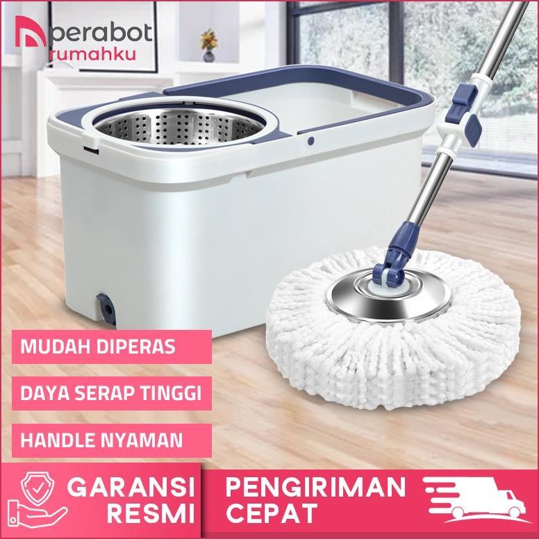 Perabot Rumahku Pel Lantai Peras Otomatis Pel Pelan 2307 - Ultra Mop Aclima Pelan Lantai Spin Mop Pe