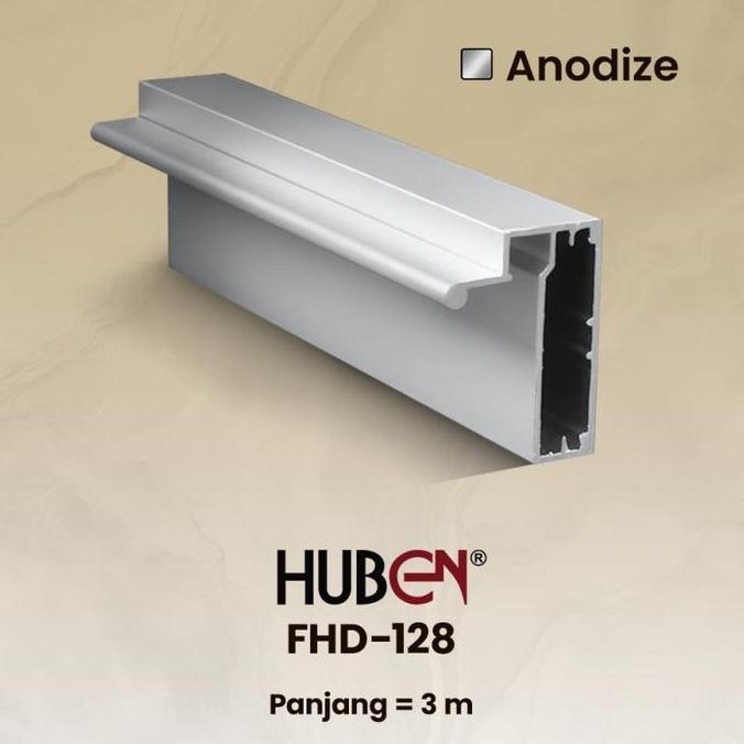 $$$$] 1 IKAT (10 BTG) Frame Edging Aluminium Handle Lemari Sliding Panjang 3M FHD 128 FHD 130 HUBEN
