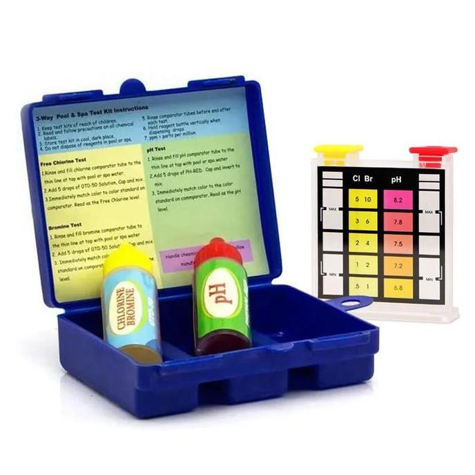 Alat Test Kit Tester Kolam Renang pH Kaporit Cl Chlorine Bromine Swimming pool cleaning equipment pr