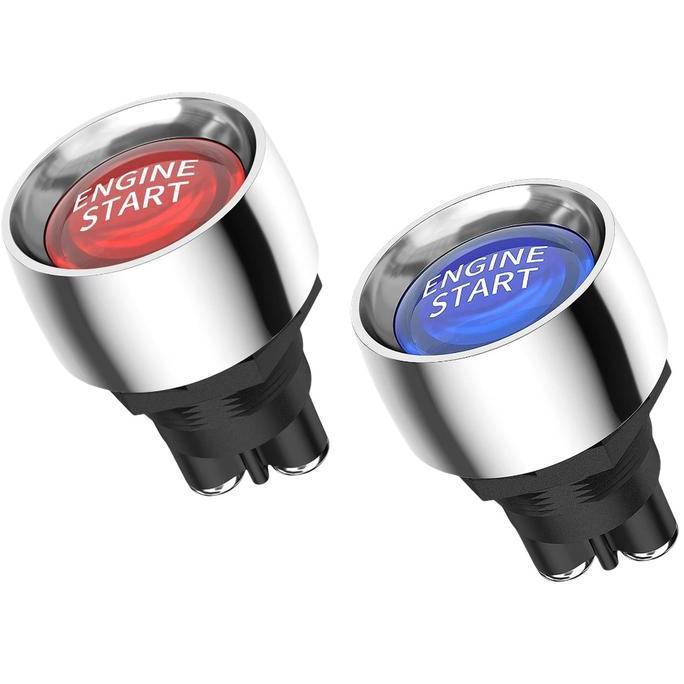 Tombol Engine Start Mobil Mudah Dipasang 50A 12V Tanpa Kunci Pivot Engine Start Bahan Abs, Kualitas 