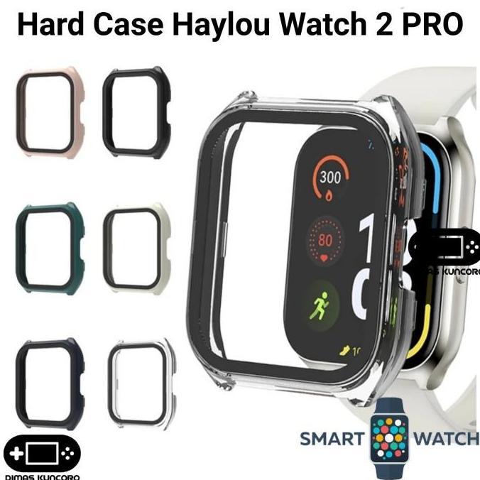 Hard Case Haylou Watch 2 PRO cover protector tempered glass mika haylou watch 2 LS02 pro