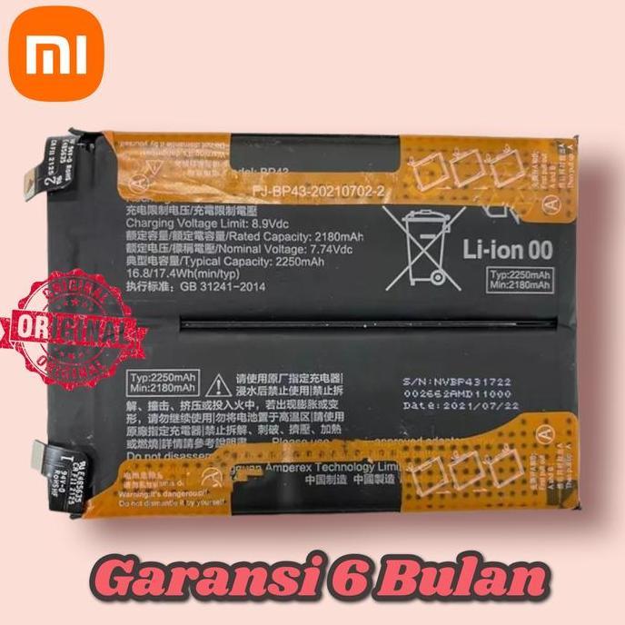 Baterai Battery Batre Xiaomi Mi Mix 4 / Mi MIX4 BP43 Original