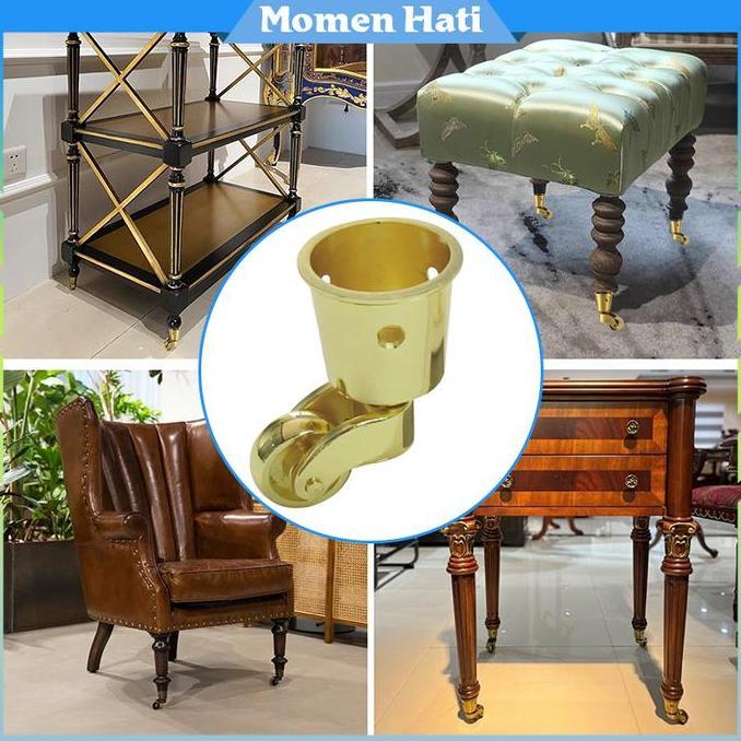 MWR Roda Furniture Kecil Roda Rak Roda Kursi Meja Bahan Paduan Seng