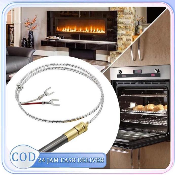 ADX 91cm Thermopile Fryer Thermocouple Bundel Deep Fryer Gas Oven Kompor Burner Aksesori Tahan Suhu
