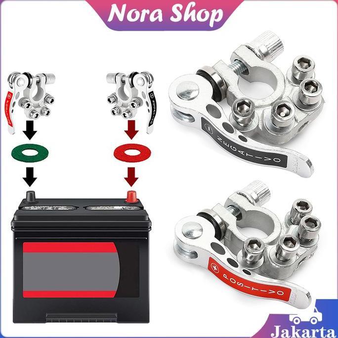 NAU Klem Aki Mobil / Terminal Aki Mobil / Tembaga Murni Kepala Aki Klem