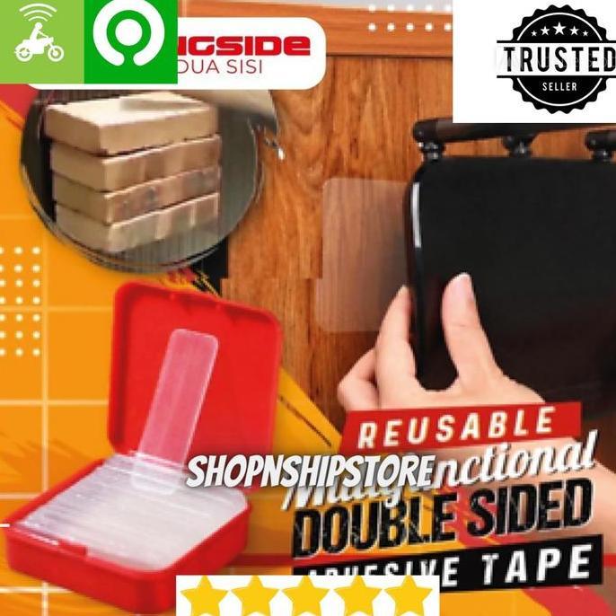 JANS BONDING SIDE Double Tape Merekat duasisi kuat transparan dan elastis