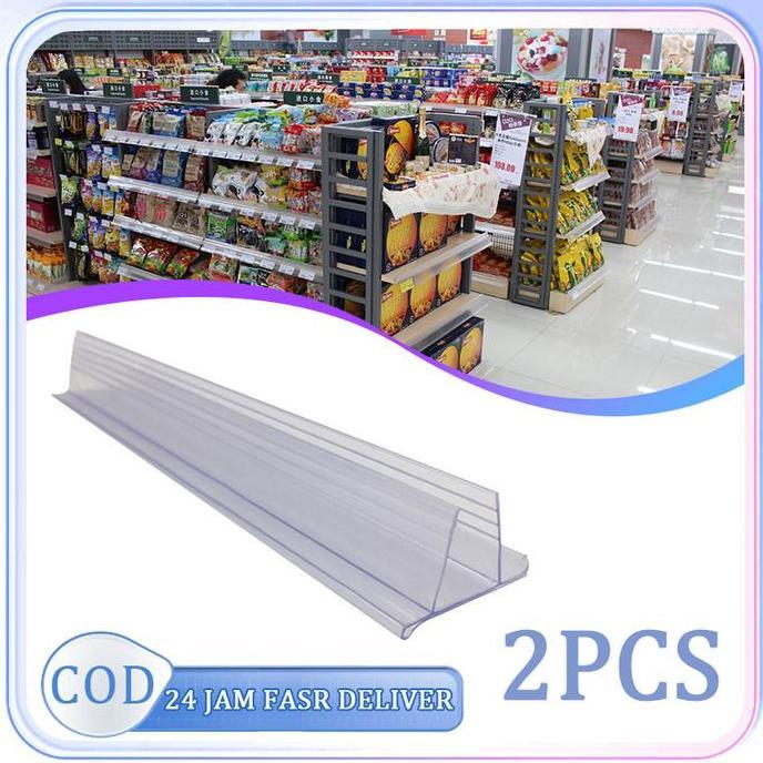 ADX 2pcs Price Rail Label 1 Meter Price Rail Rak Minimarket Label Harga Rak Minimarket