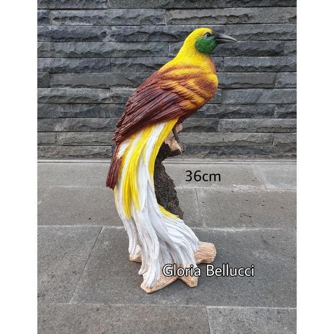 patung pajangan burung cendrawasih miniatur bird