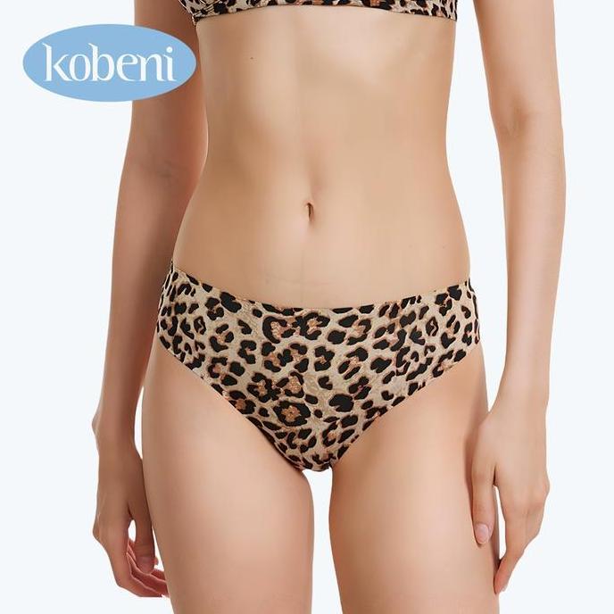 Woz- Kobeni Seamless Celana Dalam Nita Panties Sexy Leopard Cd Seamless Pasangan Model Coconut-Seaml