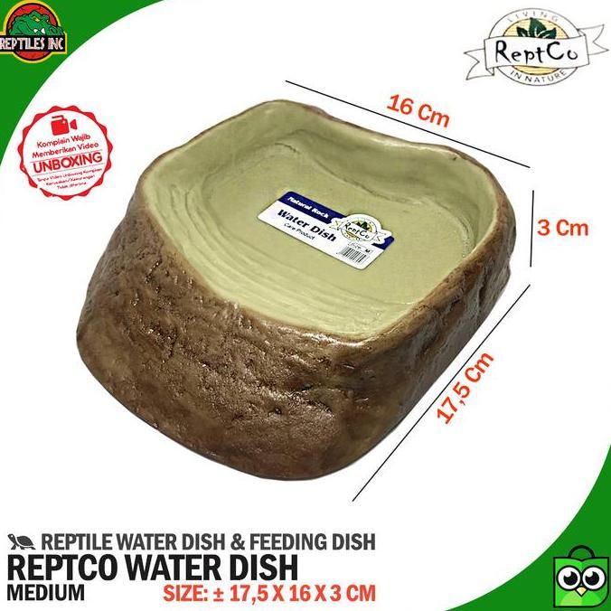 READYY ReptCo Water Dish M / Wadah Tempat Air Minum Reptil Hewan Kurakura