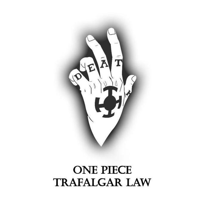 Nail- Henna / Jagua Ink Tatto Temporary One Piece "Trafalgar Law"