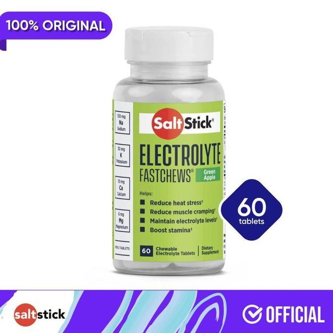 SaltStick FastChew Green Apple / Salt Stick Electrolyte Fast Chews FastChews