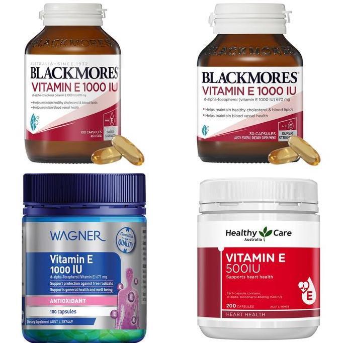 Blackmores Vitamin E 1000IU Healthy Care Vitamin E 500IU Wagner